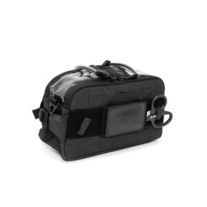 MERET FIRST-IN ™ PRO X NEGRO ALTA VISIBILIDAD| Bolsa / riñonera para botiquín de primeros auxilios